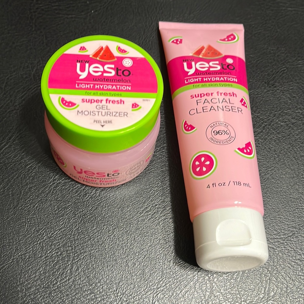 Yesto watermelon light hydration cleanser& moisturizer gel